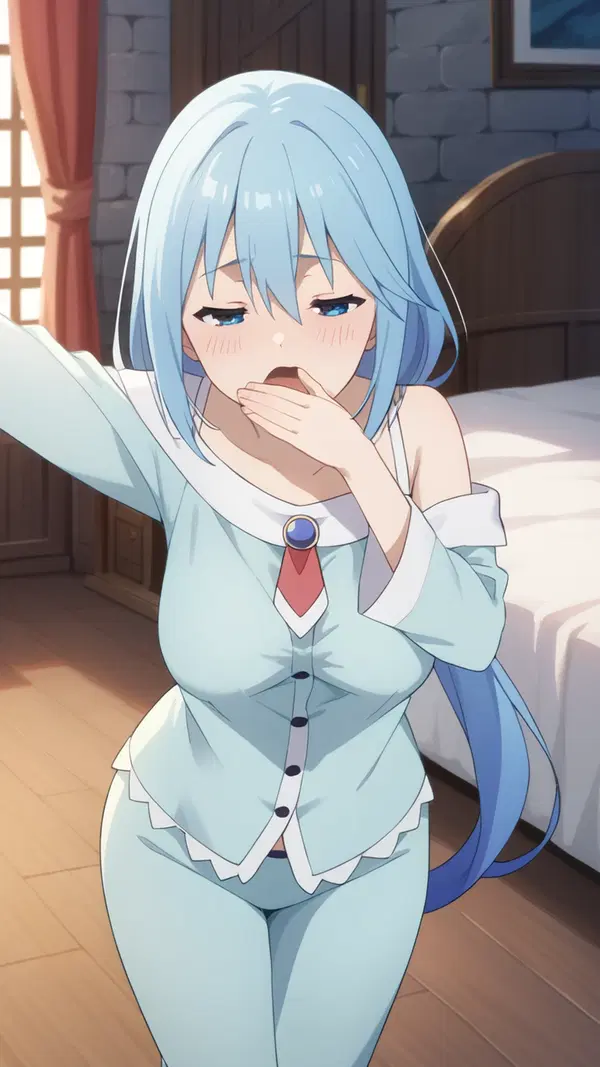 konosuba game hentai - The Gravity That Felt Too Close to Name - AI generated portrait image in 1080x1920 resolution by @anon