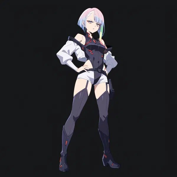 cyberpunk pixie porn - Fire That Feels Like Fate - AI generated square image in 1080x1080 resolution by @anon