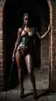 bbw ebony escort - When the Dark Calls It Silence - AI generated portrait image in 1080x1920 resolution by Anonymous Creator