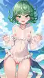 tatsumaki rule 32 - The Devotion That Left No Easy Exit - AI generated portrait image in 1080x1920 resolution by @anon