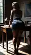 ai porn web - The Beautiful Trouble of Velvet - AI generated portrait image in 1080x1920 resolution by @anon