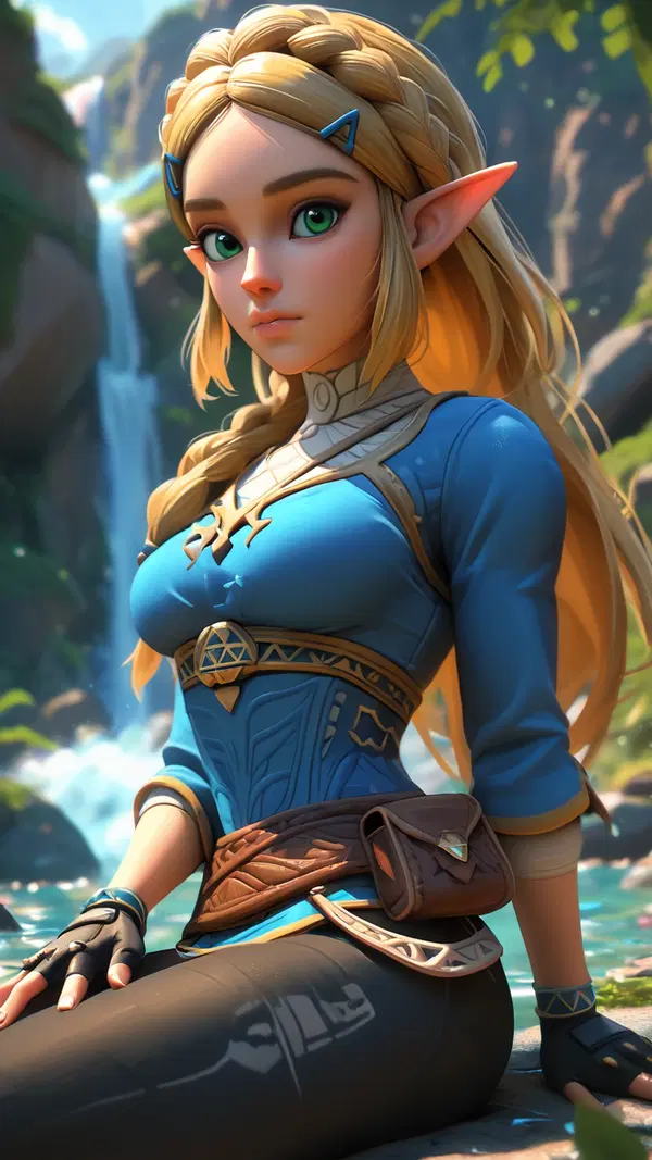zelda xxx parody - A Devotion That Made Control Disappear - AI generated portrait image in 1080x1920 resolution by Anonymous Creator
