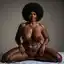 mature ebony bbw porn - A Longing That Made Control Disappear - AI generated square image in 1080x1080 resolution by @anon