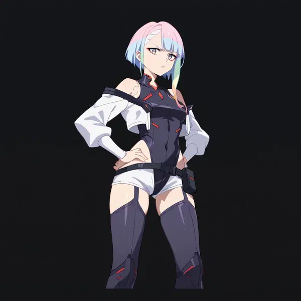 cyberpunk edgerunner nude scene - The Pull That Broke the Quiet - AI generated square image in 1080x1080 resolution by Anonymous Creator