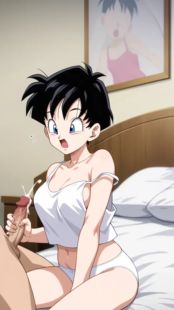 dragon ball z porn pics - The Restlessness That Turned Softly Dangerous - AI generated portrait image in 1080x1920 resolution by @anon