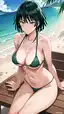 fubuki hololive - The Devotion That Made the Night Lean Closer - AI generated portrait image in 1080x1920 resolution by @anon