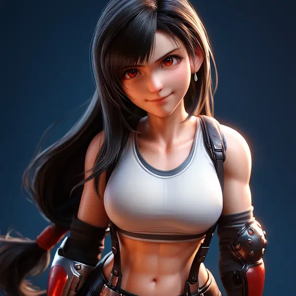 tifa lockhart big ass - Seduction So Pure It Hurts - AI generated square image in 1080x1080 resolution by @anon