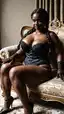 bbw latina sex - Burning for the Dark and Loving It - AI generated portrait image in 1080x1920 resolution by Anonymous Creator