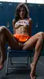 cheerleader porn pics - A Fire That Would Not Let Go - AI generated portrait image in 1080x1920 resolution by @anon