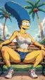 simpsons porn comix - A Promise Made of Moonlight - AI generated portrait image in 1080x1920 resolution by @anon