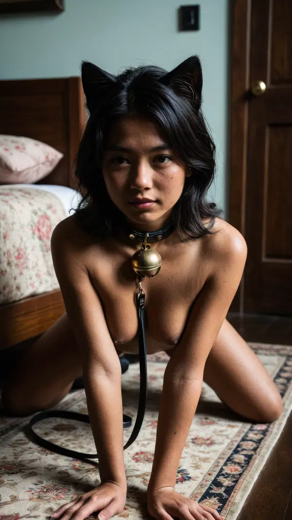 petite asian ai nude - The Soft Violence of Shadow - AI generated portrait image in 1080x1920 resolution by @anon