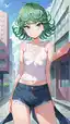 one punch man hentai ai - A Danger That Left No Easy Exit - AI generated portrait image in 1080x1920 resolution by @anon
