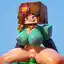 porn minecraft lesbian - An Undertow That Moved Like a Secret - AI generated square image in 1080x1080 resolution by @anon