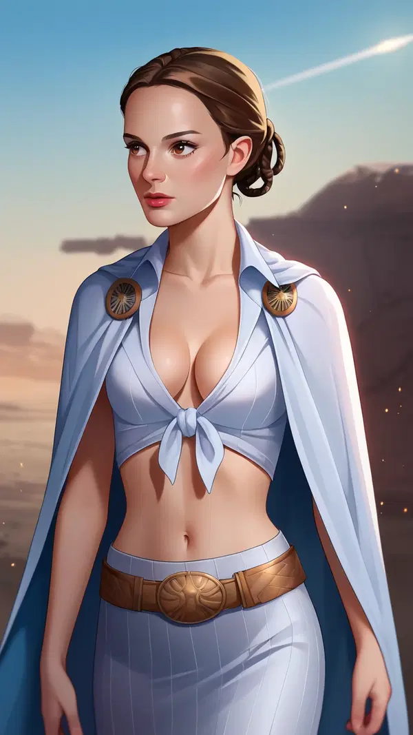 animated star wars porn - A Silence That Made Silence Feel Loud - AI generated portrait image in 1080x1920 resolution by @anon