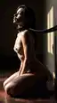 asian ebony xxx - Temptation That Pulls Me Closer - AI generated portrait image in 1080x1920 resolution by @anon