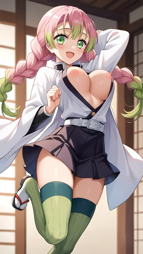 cosplay hentai mitsuri - The Ember That Turned Want Into Weather - AI generated portrait image in 1080x1920 resolution by @anon