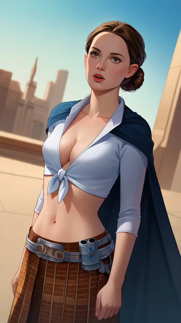 star wars anakin y padme - Burning From the Inside Out - AI generated portrait image in 1080x1920 resolution by Anonymous Creator