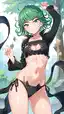 tatsumaki sexy - Heat That Found Its Way Into Everything - AI generated portrait image in 1080x1920 resolution by @anon