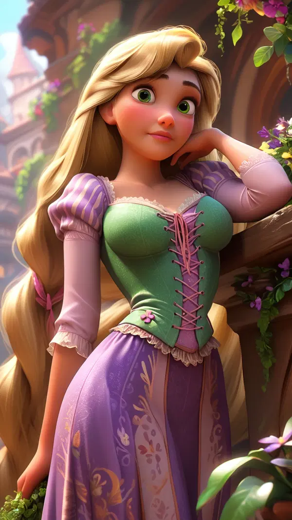 rapunzel porn parody - An Undertow That Waited Behind My Eyes - AI generated portrait image in 1080x1920 resolution by Anonymous Creator