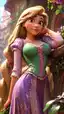 rapunzel porn parody - An Undertow That Waited Behind My Eyes - AI generated portrait image in 1080x1920 resolution by @anon