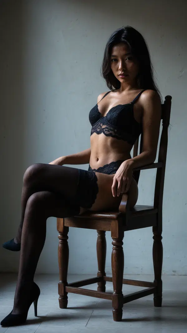 asian pinay sex scandal - A Shiver That Waited in the Dark - AI generated portrait image in 1080x1920 resolution by Anonymous Creator