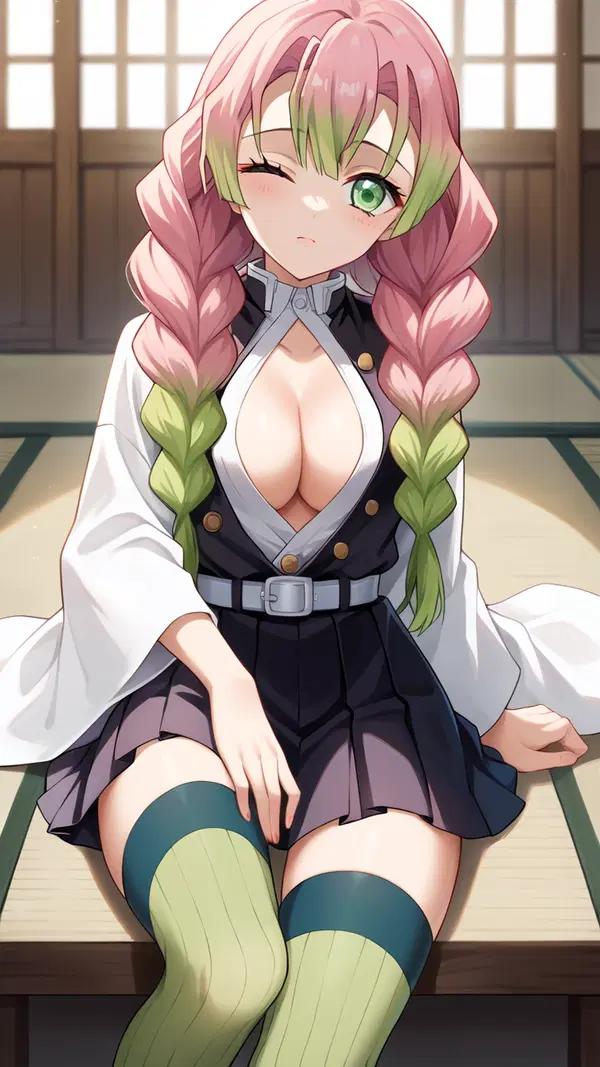 hentai comic mitsuri - Wild Fire Between Our Skin - AI generated portrait image in 1080x1920 resolution by @anon