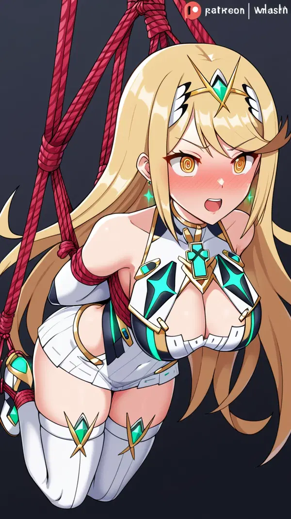 mythra pyra r34 - Desire That Tears Me Apart - AI generated portrait image in 1080x1920 resolution by @anon