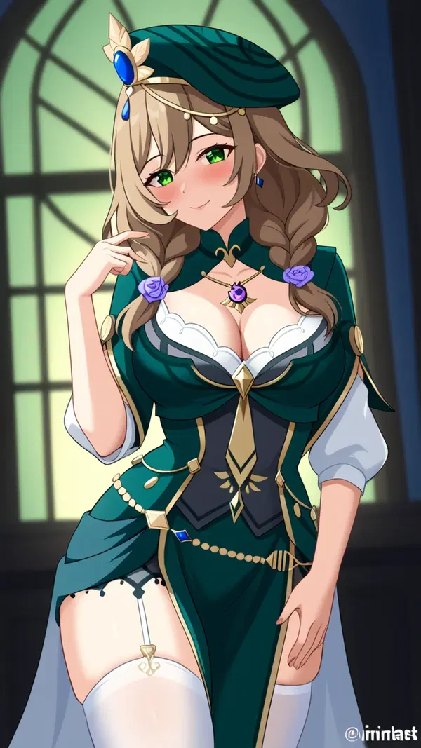 genshin impact porn pic - The Storm That Refused to Fade - AI generated portrait image in 1080x1920 resolution by @anon