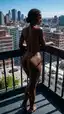 ebony bbw trans porn - The Danger That Held the Door Open - AI generated portrait image in 1080x1920 resolution by Anonymous Creator