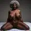 mature ebony riding - A Restlessness That Left a Mark - AI generated square image in 1080x1080 resolution by @anon