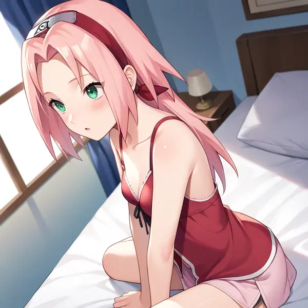 hentai sarada e sakura - The Hour Fever Took Over - AI generated square image in 1080x1080 resolution by @anon