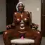 ebony milf nudes - A Craving That Held the Door Open - AI generated square image in 1080x1080 resolution by @anon