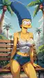 simpsons Manjula porn - A Yearning That Held the Door Open - AI generated portrait image in 1080x1920 resolution by Anonymous Creator