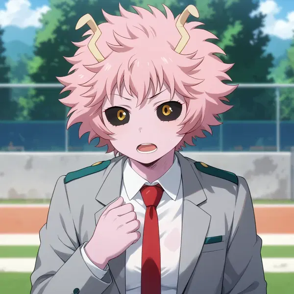 mina ashido funko pop - Heat That Makes Me Forget Everything - AI generated square image in 1080x1080 resolution by @anon