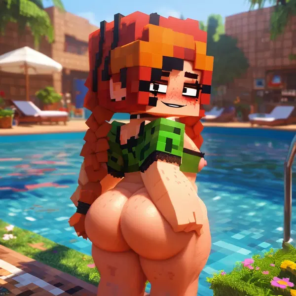 minecraft porn squid - Burning Slow Without an Exit - AI generated square image in 1080x1080 resolution by @anon