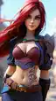 jinx league of legends r34 - Fire That Consumes the Night - AI generated portrait image in 1080x1920 resolution by Anonymous Creator