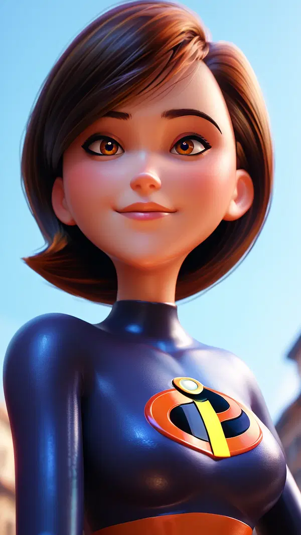 elastigirl gagged - The Hunger That Left a Mark - AI generated portrait image in 1080x1920 resolution by @anon