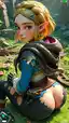 zelda x link sex - A Flame That Turned Softly Dangerous - AI generated portrait image in 1080x1920 resolution by @anon
