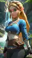 zelda vr hentai - When Desire Speaks Without Words - AI generated portrait image in 1080x1920 resolution by @anon