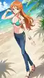 one piece girl porn - A Fire That Kept Its Hands on the Hour - AI generated portrait image in 1080x1920 resolution by @anon