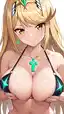 pyra mythra - Longing That Lives in the Dark - AI generated portrait image in 1080x1920 resolution by @anon