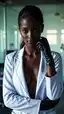 ebony lesbian bdsm - A Friction That Made Silence Feel Loud - AI generated portrait image in 1080x1920 resolution by @anon