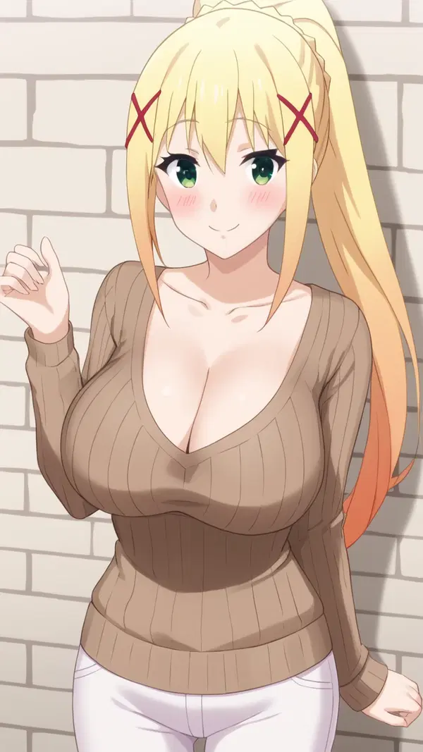 konosuba season 3 hentai - This Darkness With No Easy Exit - AI generated portrait image in 1080x1920 resolution by @anon