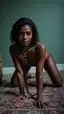 curvy nude ebony - An Obsession That Broke the Quiet - AI generated portrait image in 1080x1920 resolution by @anon