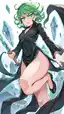 tatsumaki bikini - The Burn Behind Closed Eyes - AI generated portrait image in 1080x1920 resolution by @anon