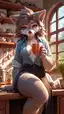 furry porn discord server - Temptation Wrapped in Shadows - AI generated portrait image in 1080x1920 resolution by Anonymous Creator