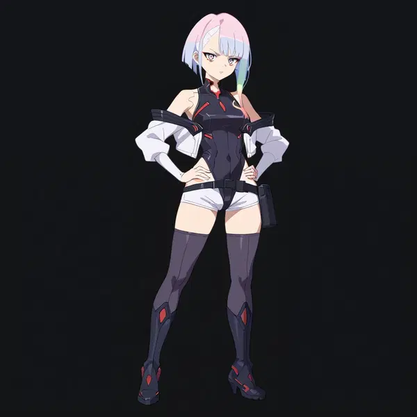cyberpunk judy hentai - The Burn That Refused the Morning - AI generated square image in 1080x1080 resolution by @anon