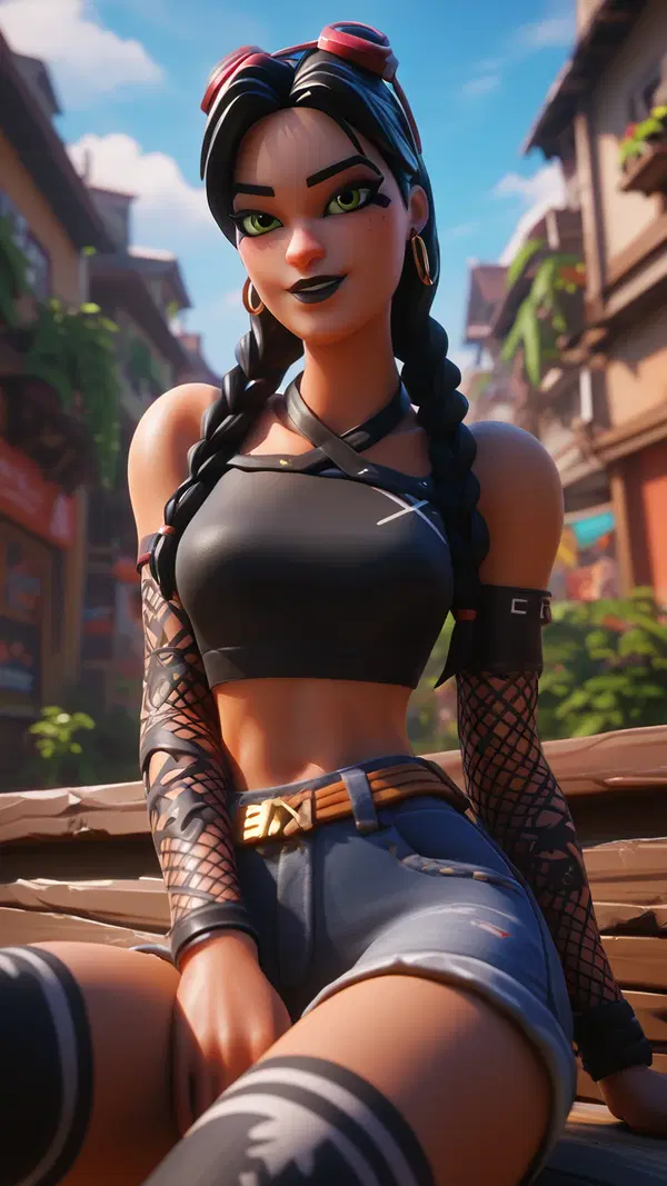 jade fortnite hentai - A Collapse That Taught the Dark to Answer - AI generated portrait image in 1080x1920 resolution by @anon