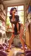 anime tentacle sex gif - A Secret That Made the Night Lean Closer - AI generated portrait image in 1080x1920 resolution by @anon