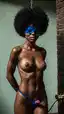 ebony deepthroat cum - The Secret Shape of Velvet - AI generated portrait image in 1080x1920 resolution by Anonymous Creator